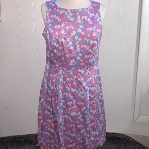 Brooks Brothers Floral Midi shift Dress size 10